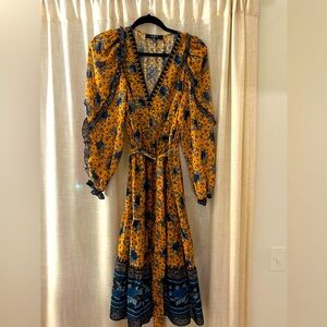 OPT Floral Midi Dress